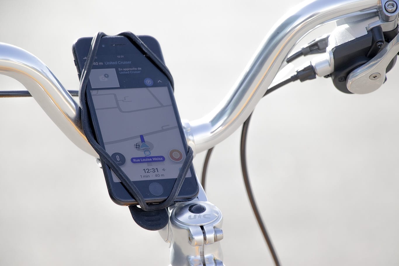 Sangle de fixation en silicone pour lampe torche et téléphone, pour vélo,support  de montage, accessoire