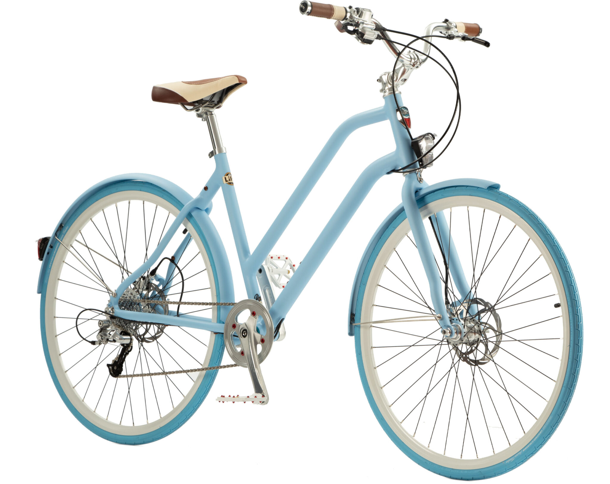 Vélo urbain Life Confort bleu clair | Bocyclo, le vélo français